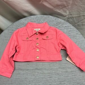 Nanette Lepore Vibrant Pink Jean Jacket for Kids